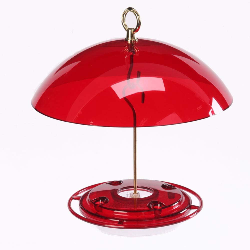 Birds ChoiceBirds Choice NP3008 Hummerdome Feeder, Hummingbird Nectar Feeder with Ant Moat, 8oz Capacity, Red