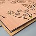 PETAFLOP Photo Album 4x6, Vintage Photo Book with Rustic Wooden Cover Beautiful Butterflies Cutout Design, Holds 120 4 by 6 inch Photos