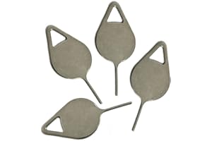 YESUN Openning Ejector Tool Open Sim Card Tray Pin Removal Tool Opener Eject Key Needle for Samsung Galaxy S7, S8, S9, S10, S20, S21 Series, Note 8, 9, 10, 20 Series (Pack of 4)