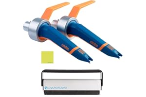 Ortofon Concorde MkII DJ CC Twin Cartridges and Stylus with Flight Case Bundle with Liquid Audio Carbon Fiber Record Brush & Instrument Polishing Cloth