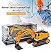 DOUBLE  E Remote Control Excavator Full Functional Construction Tractor, Rechargeable RC Truck Excavator with 2.4Ghz Transmitter