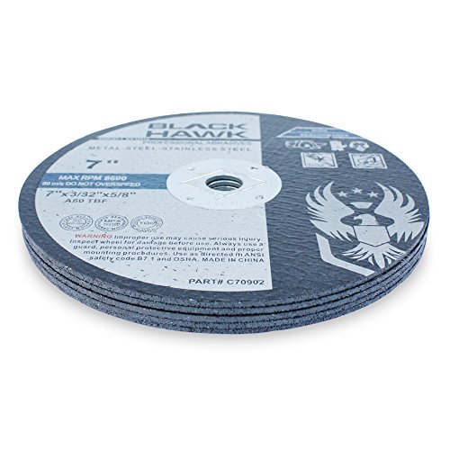 5 Pack 7" x 3/32" x 5/8" Metal and Stainless Steel Cut Off Wheels - For 7 Inch Circular Saw - Thumbnail 2
