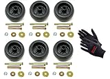 The ROP Shop (6) Deck Wheel/Roller Kits for Exmark Viking Lazer Z Toro Groundsmaster Zero Turn Mower
