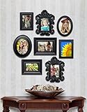 8 Piece Contemporary Black Picture Frame Set