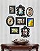 8 Piece Contemporary Black Picture Frame Set