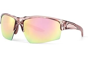 Meeloog Sports Sunglasses for Men & Women, UV400 Golf Sun Glasses Ideal for Cycling, Running & Pickleball