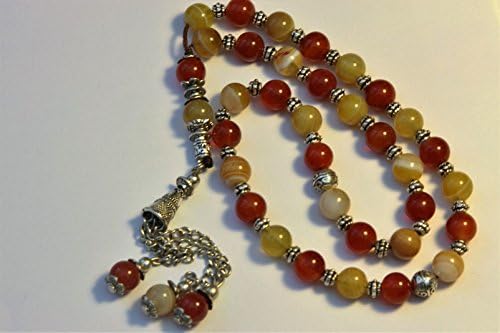 Agate33 Bead, Islamic Prayer Beads, Misbaha Tasbih
