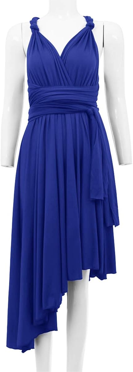 Mujer Cóctel Vestidos de Fiesta Mujer Cortos de Dama de Honor Elegantes  Transformer/Infinity Sin Mangas Asimetrico Ropa de Cóctel Multi-Way Casual  Vintage Dress para Boda Playa Noche Verano Cumpleaños Moderno Vestidos