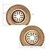 OCR Carbide Oscillating Saw Blades Multi Tool Saw Blades for Tile Grout Mortar Concrete 6Pcs (Gold-6pcs)