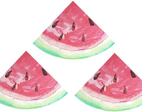Bilipala 32 Count Summer Fruits Watermelon Slice Party 3-Ply Paper Napkins for Wedding Baby Shower Birthday Party