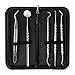 GiBot Dental Hygiene Kit, Dentist Tool Kit, Stainless Steel Tarter Scraper, Dental Pick Dental Scaler Dental Tweezers Anti-fog Mouth Mirror for Human and Pets, Non-rust