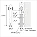 Homedex 6 FT Sliding Barn Door Hardware Kit - Heavy Duty Sturdy- Smoothly and Quietly - Easy to install - Fit 36