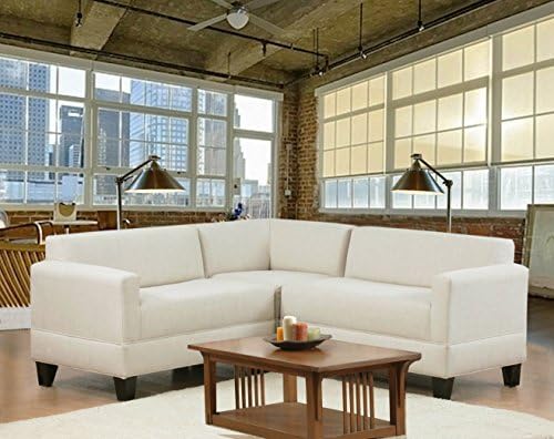 Carolina Accents Makenzie 3-Piece Sectional Sofa Set, Natural