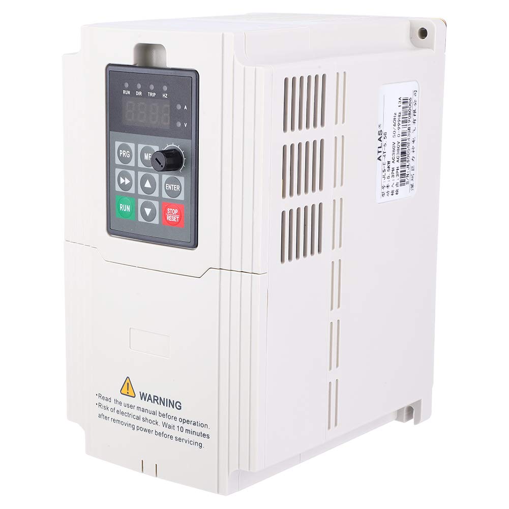 Variable Frequency Drive, 1.5KW-7.5KW VFD Inverter Variable-Frequency Drive Converter 3-Phase 380V Input and Output, VFD Inverter Frequency Drive CNC Drive Converter (5.5KW)