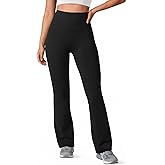 Aoysky Womens Buttery Soft Flare Leggings High Waist V Cross Bootcut Workout Yoga Pants Bell Bottoms Athletic Gym Outfits