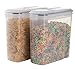 Cereal Container Keeper Great For Dry Food Storage With Airtight Lid Perfect For Sugar, Flour, Oatmeal and Protein Powder Dispenser