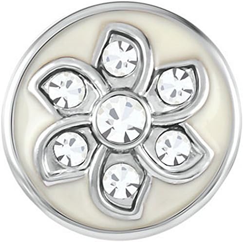 Petite Ginger Snaps SADIE - WHITE GP15-07 Interchangeable Jewelry Snap