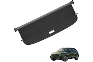 Vinomkii Cargo Cover fit for Audi Q5 SQ5 2018-2024（not fit Sportback Retractable Trunk Rear Security Cover Shielding Shade Trunk Cover