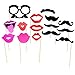 Coceca 82PCS Bachelorette Photo Booth Props Selfie DIY Props for Bachelorette Party Girls Night Out Game