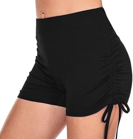 black high waisted knicker shorts