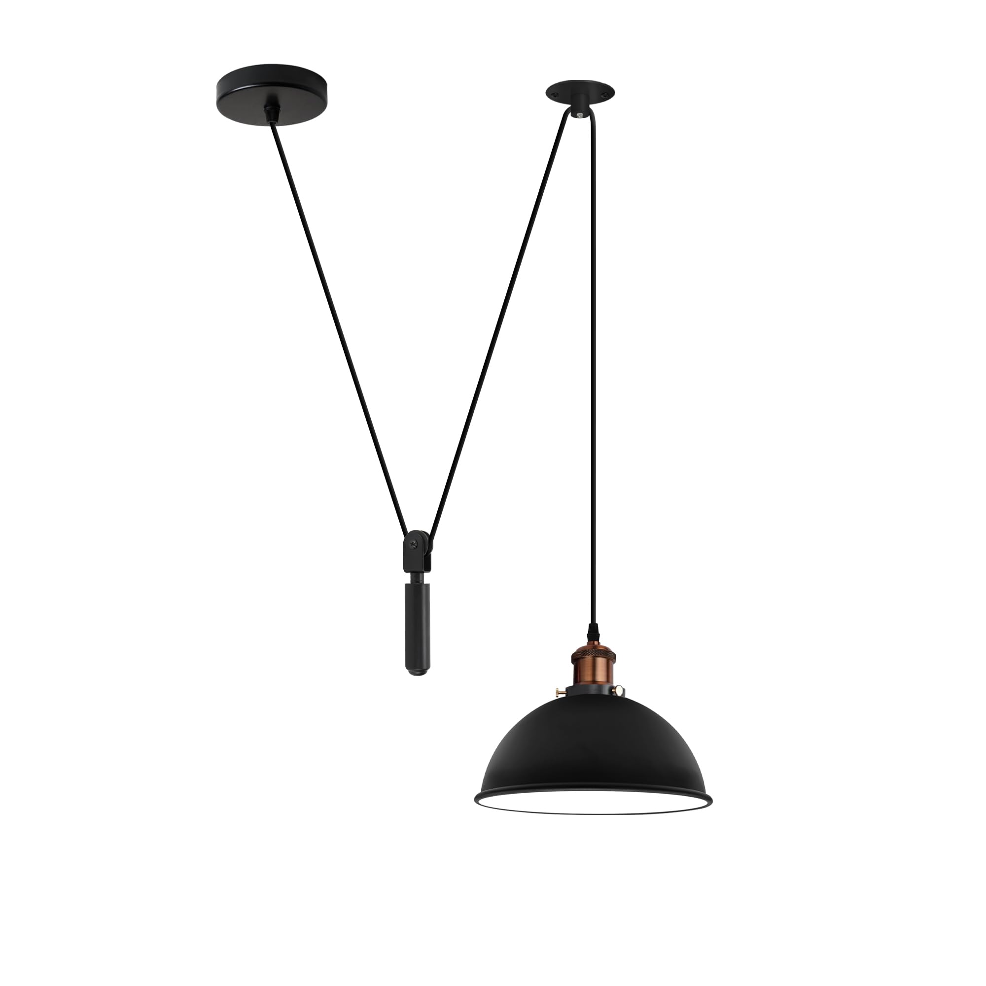 DC VOLTAGE Single Head Ceiling Spider Pendant Light Dome Shaped lamp Shade Adjustable Cord Industrial Lighting Island Lamp for Restaurant and Any Other Stylish Places
