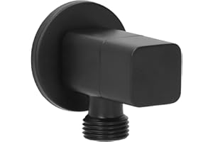 G1/2 Angle Valve Mixer Water Stop Valve Bathroom Toilet Sink Accessories Black