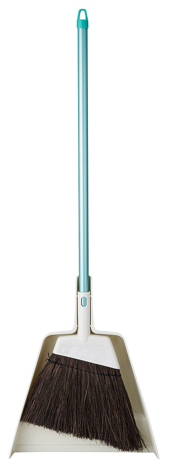 山崎産業 チリトリ付き ほうき アレン 黒シダ 2989.jp+ マンションブルーム 全長82cm 175307商品画像