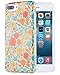 Dimaka iPhone 7 Plus Case for Girls, Cute Floral Yellow Vintage Flower Fall Autumn Pattern Protective Case, 2 Layer Hybrid 360 Full Cover for iPhone 7 Plus and iPhone 8 Plus (Retro Painted Flower)