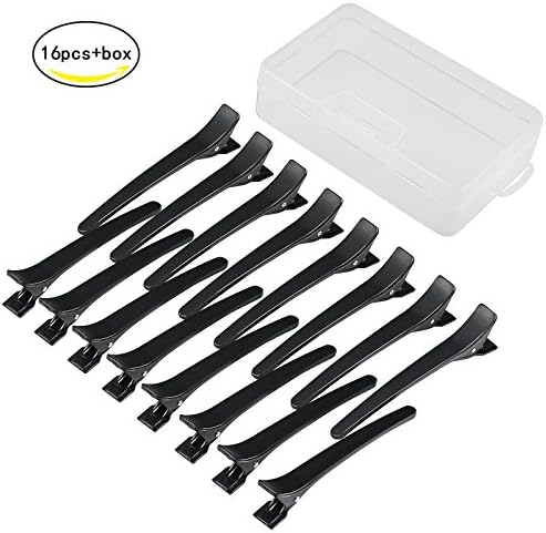 Hair Clip,SEELOK 16 Pcs Sectioning Clips Hairdressing Salon Croc Hair Grip Styling Clamps Claw for Women and Girls
