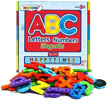 Magnetic Letters and Numbers, ABC Alphabet Magnets for Kids Gift Set-82PCS