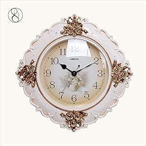 CGGGHY - Reloj de Pared de Albaricoque Retro Americano Minimalista