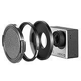 Neewer® 52mm Black Metal Glass UV Lens Filter Set with Filter Adapter and Protecting Cap for Gopro Hero 3 3+ 4