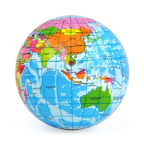 Rhode Island Novelty Globe Sponge Ball Stress Relief Ball Pricepulse