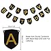 Paxcoo Black and Gold Party Decorations with Happy Birthday Banner for 18th, 21st, 30th, 40th, 50th, 60th, 75th, 80th Birthday