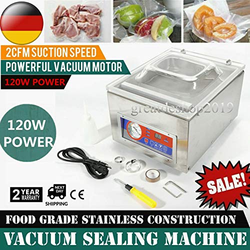 YiWon DZ-260C 220V 120W Vakuumierer Tisch, Edelstahl Paket,Automatisch Leistung Verpackung – Bild 3