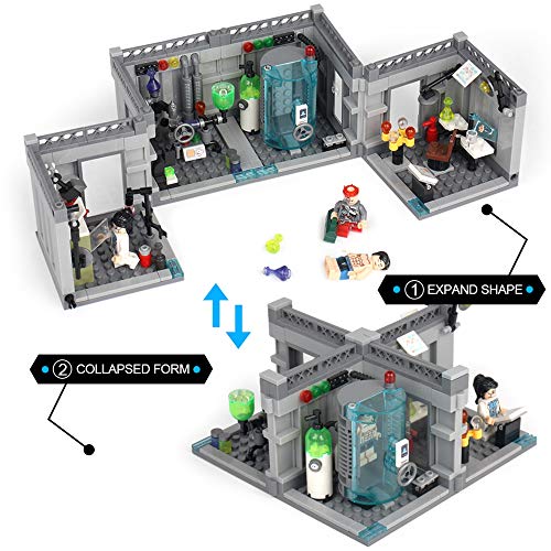 image for KAZI Build Your Own City Police Biochemical Lab Series MOC Building Br