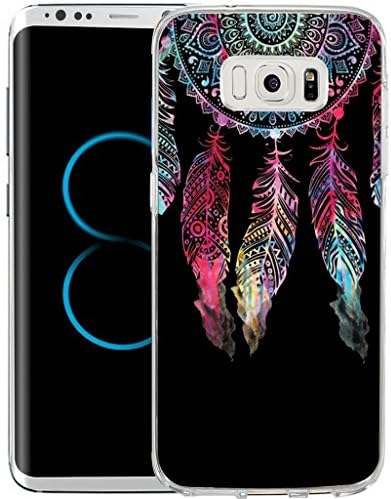 S8 Plus Case,Samsung Galaxy S8 Plus Case TPU Non-Slip High Definition Printing Psychedelic Dream catcher