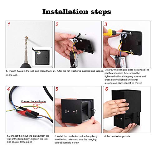 2 Pieces Outdoor LED Wall Lamp Outdoor Indoor Modern Black 12 W Warm White 3000 K IP65 Wall Lamps Waterproof Square Aluminium Up and Down Adjustable Design Easy to Install