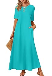 MEROKEETY Women's 2025 Summer Maxi Dress Casual