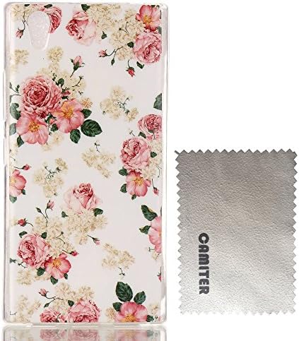 Camiter White Flower Design Clear Skin Soft Flexible Extremely Thin Gel TPU Series Scratch-Proof Back Protective Skin Cover Case for Lenovo P70