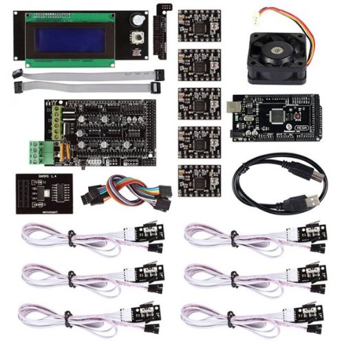 SainSmart RAMPS 1.4 3D Printer Starter Kit with Mega2560 + A4988 + LCD 2004 with Controller + Mechanical Endstop for Arduino RepRap