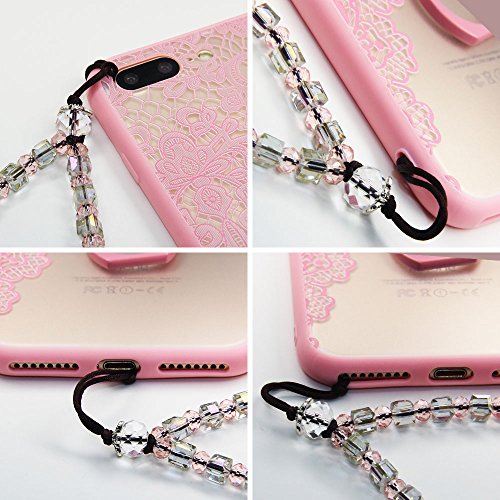 Cell Phone Lanyard Strap - JAZ 3 Pack Bling Crystal Beads Hand Wrist Lanyard Strap String for Cell Phone Camera Purse MP3 MP4 iPod PSP Keychain ( Crystal Purple Pink Red)