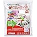 HOMEIDEAS Premium Space Saver Bags, 16 Pack Vacuum Storage Bags (6 Medium, 4 Large, 4 XL, 2 Jumbo) with 2 Free Roll Up Bags no Vacuum Needed and 1 Free Hand Pump
