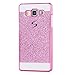 Galaxy J7 case, Silverback(TM) Beauty Luxury Hybrid Glitter Bling Hard Shiny Sparkling Cover Case for Samsung Galaxy J7 (Pink)