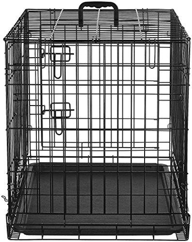 4 AmazonBasics+Double+Door+Folding+Metal+Crate