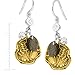 Silpada 'Perfect Composition' Natural Pyrite & Cubic Zirconia Drop Earrings in Sterling Silver & Brass