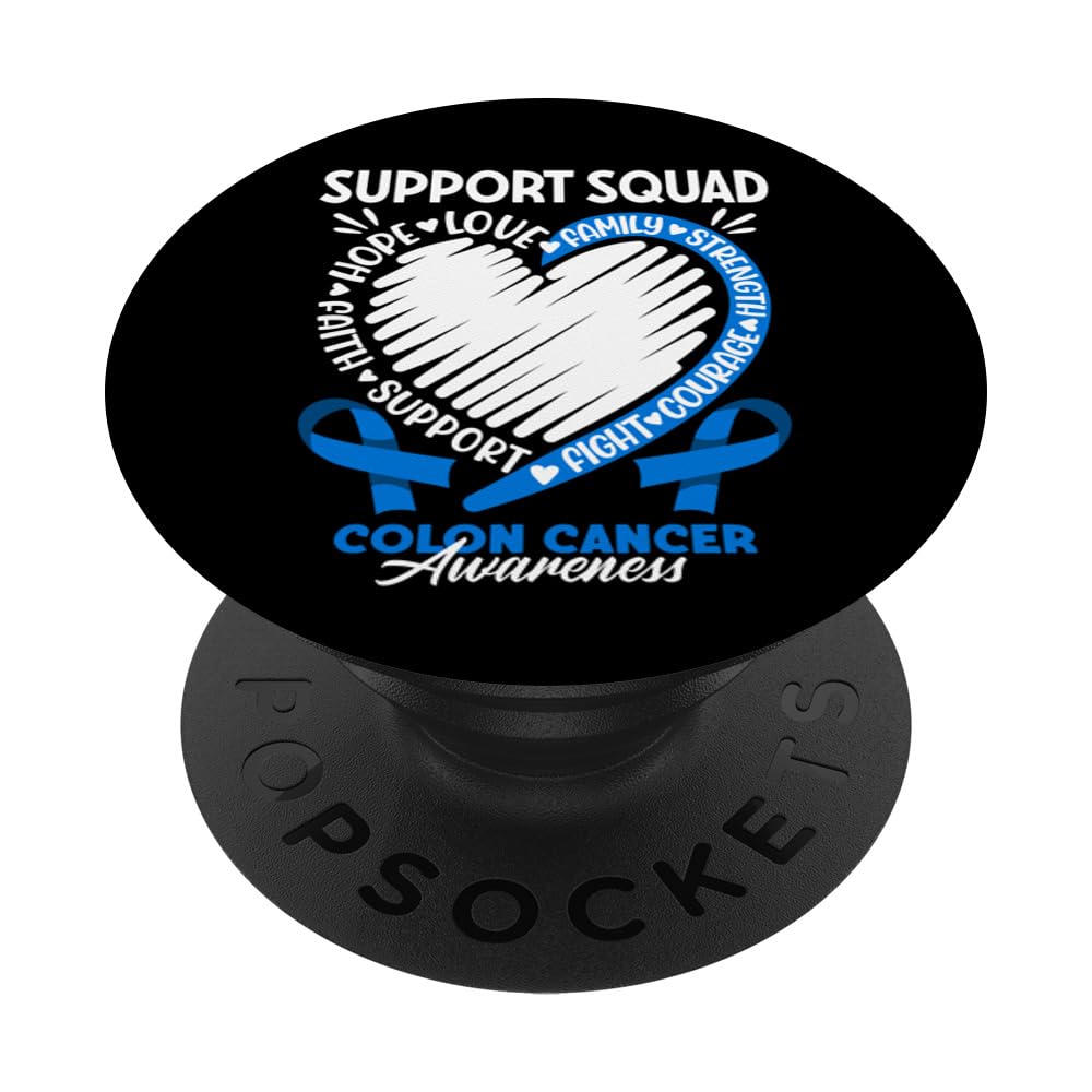 Support Awareness Squad I Crohns Colorectal Colon Cancer PopSockets Swappable PopGrip