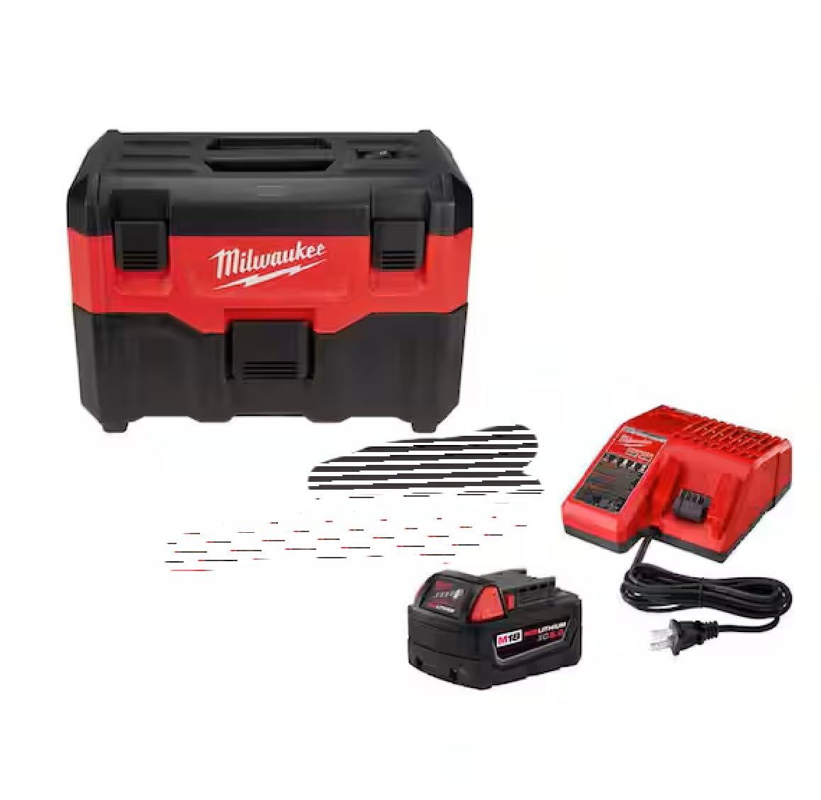 Milwaukee 0880-20P M18 Wet/Dry Vacuum with XC5.0 Starter Kit