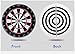 Ohuhu 18-inch Champion Tournament Dartboard, Double-sided Flocking Dart Board