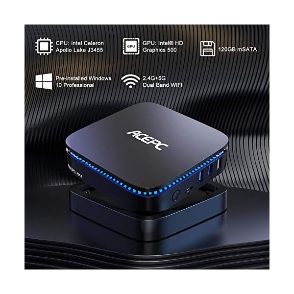 ACEPC-AK1-Mini-PC8GB-RAM-128-GB-ROM-Intel-Celeron-J3455-Windows-10-Pro-Mini-ComputerSupport-mSATA25-SSDHDD-4K-Dual-Band-WiFi-Gigabit-EthernetBluetooth-42 ACEPC AK1 Mini PC,8GB RAM 128 GB ROM Intel Celeron J3455 Windows 10 Pro Mini Computer,Support mSATA/2.5 '' SSD/HDD, 4K…